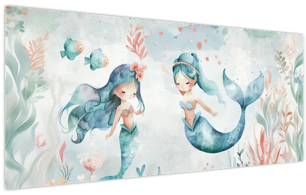 Obraz - Morské panny (120x50 cm)