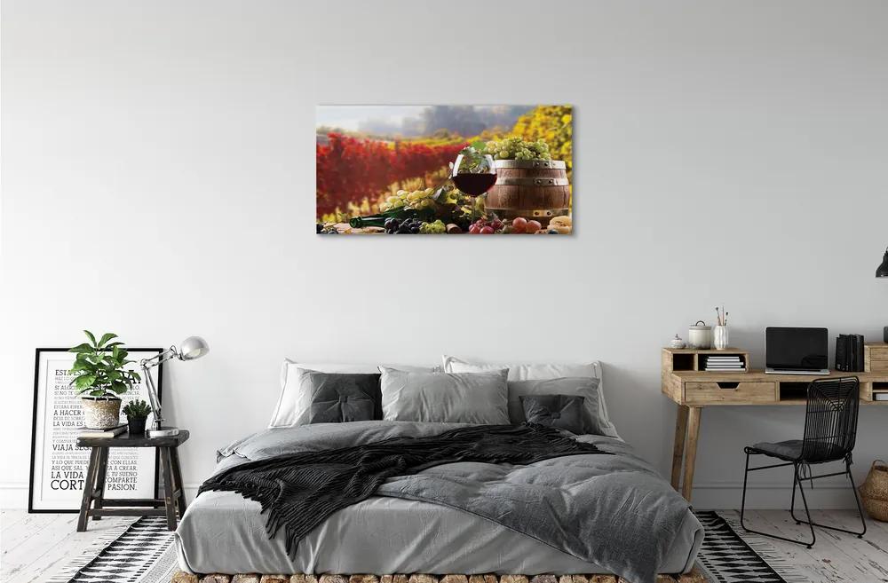 Obraz canvas Jesene poháre na víno 140x70 cm
