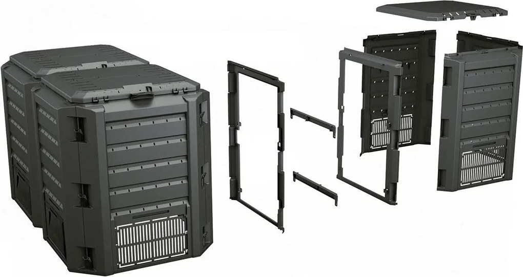 Prosperplast Záhradný kompostér MODULE COMPOGREEN 1200L