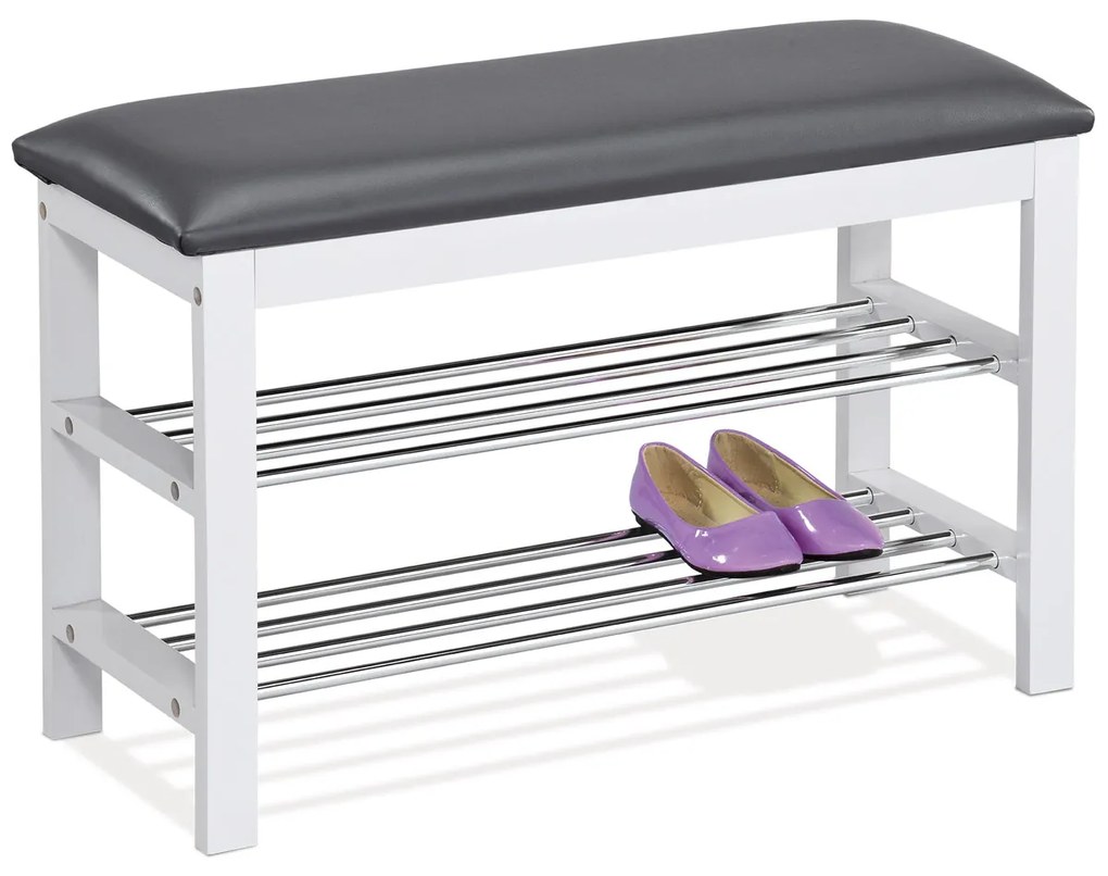 Botník dvojúrovňový Autronic 83168-06 WT, 80cm