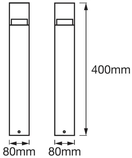 Ledvance - LED Vonkajšia lampa CRYSTAL 1xLED/4,5W/230V IP44 40 cm