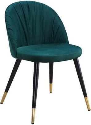 OVN stolička MONZA zelená / čierno-zlatá