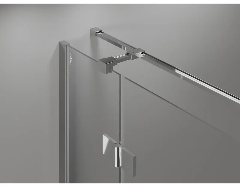 Mexen, Mexen Mist H T sklopný sprchový kút pravý 70 x 95 cm, priehľadný, chróm - 8A5T-070-095-01-00-P