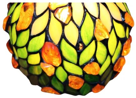 Jantarová lampa Tiffany 34*17Ø AMBER
