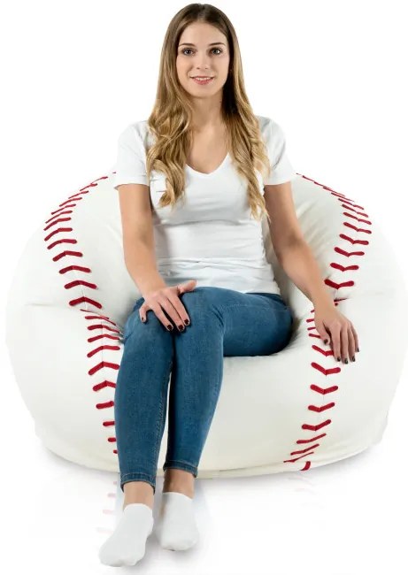 Sedací vak Baseball ekokoža