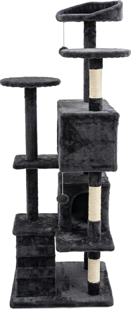 Škrabadlo pre mačky Hawaj 138 x 49 cm tmavo šedá