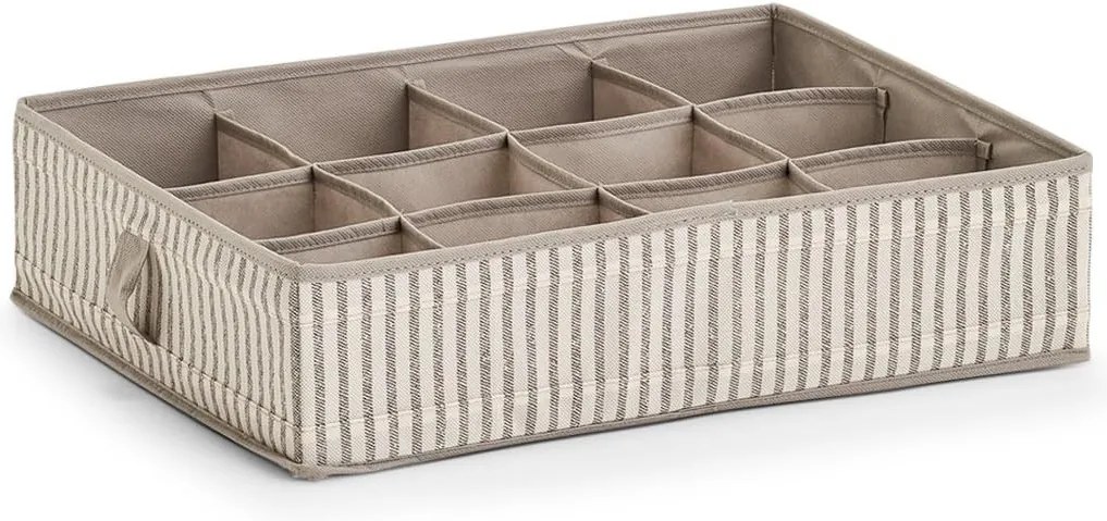 Organizér na spodnú bielizeň, 12 priehradiek 44x34x11, prúžok