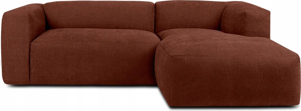 Modulárna rohová sedačka do obývačky pravá mäkká Konsimo Buffo oranžová