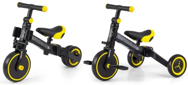 Odrážadlo 3v1 Optimus čierne