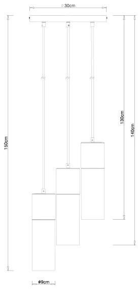 Globo 21000-3HN - Luster na lanku ANNIKA 3xE27/25W/230V pr. 30 cm chróm