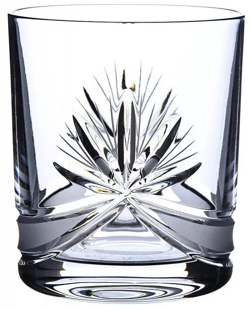 Onte Crystal Bohemia Crystal ručne brúsené poháre na whisky Mašľa 330 ml 2KS