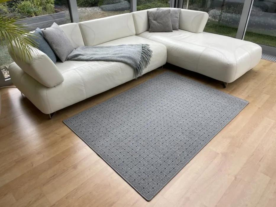 Vopi koberce Kusový koberec Udinese šedý - 140x200 cm