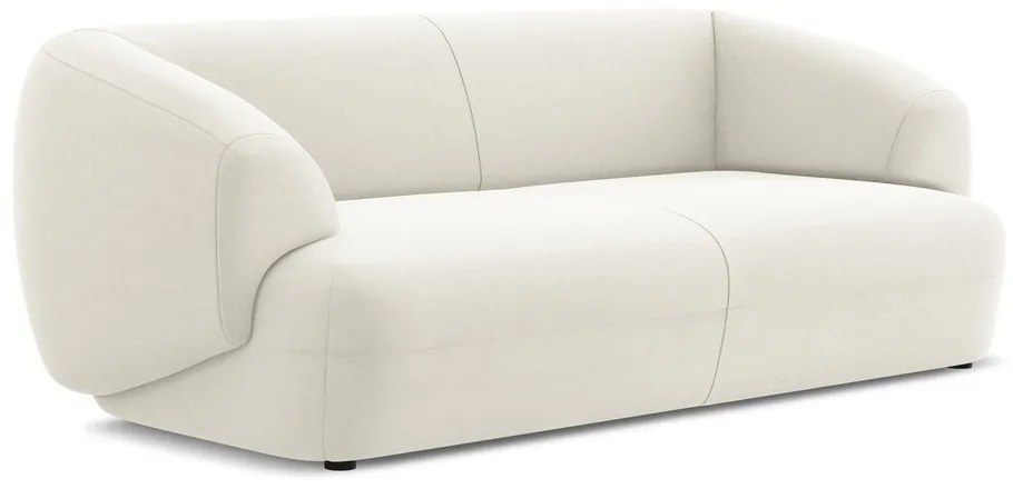 Biela zamatová pohovka 212 cm Moana – Makamii