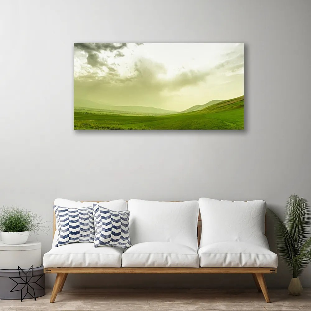 Obraz Canvas Lúka príroda zelený výhľad 120x60 cm