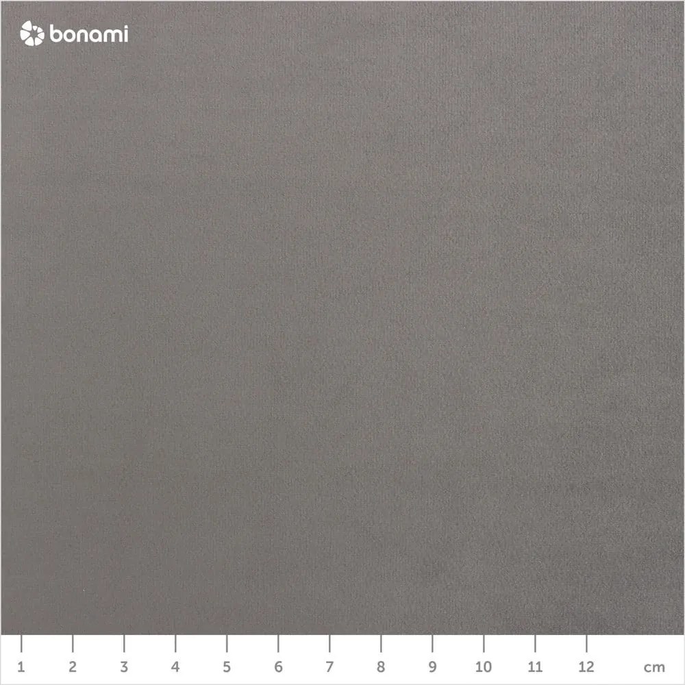 Svetlosivá čalúnená dvojlôžková posteľ s úložným priestorom s roštom 180x200 cm Kelp – Micadoni Home