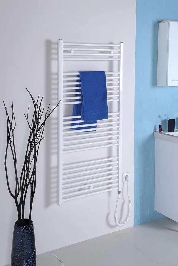 Aqualine Aqualine, DIRECT-E elektrické vykurovacie teleso, rovné, 600x960 mm, 400W, biela, ILE96T