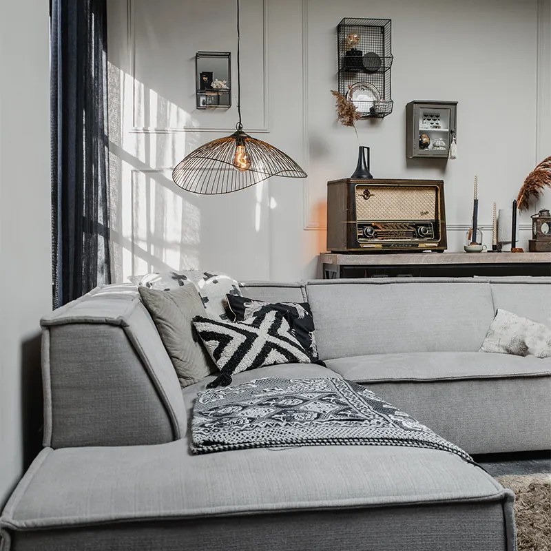 Dizajnové závesné svietidlo mosadz 64 cm - Pia