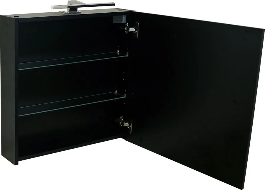 Comodo Zrkadlová skrinka Amata B 60 ZS LED-CR s osvetlením Any LED 30 CR, chróm