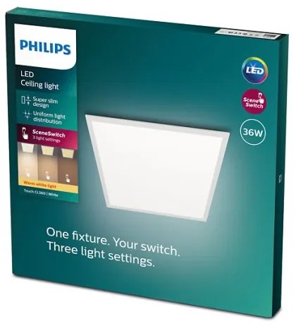 Philips - LED Stmievateľné stropné svietidlo SLIM SCENE SWITCH LED/36W/230V 2700K