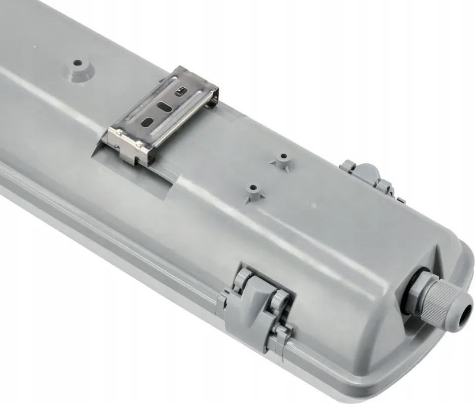 Sada LED svietidiel, hermetické svietidlo, 60 cm, 18 W, 2880 lm, 4000 K, do garáže, s plechom