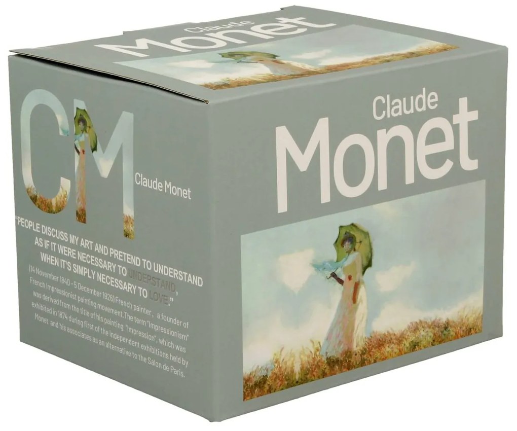 Porcelánový hrnček Monet Woman with Parasol 430 ml