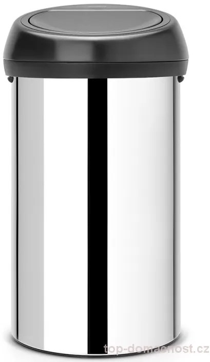 Brabantia Touch Bin 60L Lesklá oceľ/čierna