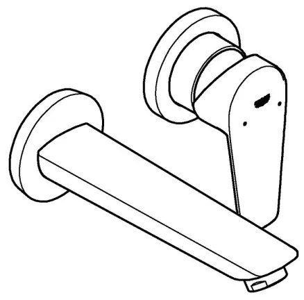 GROHE 20474001 - Umývadlová dvojotvorová batéria 177 mm lesklý chróm