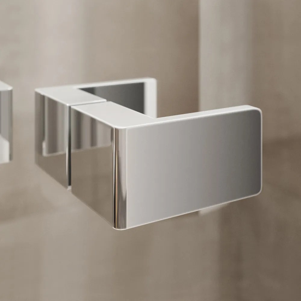 Mereo Mereo, Zalamovací sprchové dvere, Novea, chróm ALU, sklo Číre, pravé prevedenie, MER-CK10833ZP