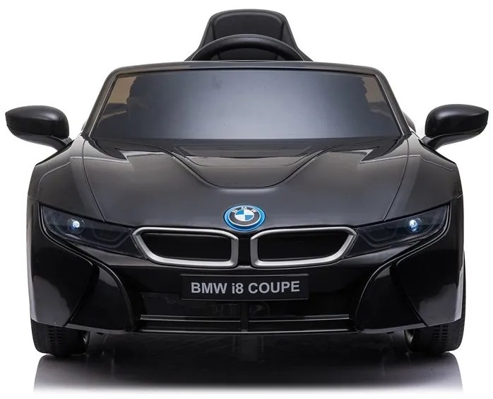 LEAN CARS ELEKTRICKÉ AUTÍČKO BMW i8 - NELAKOVANÉ - ČIERNE - 2x45W MOTOR - 1x12V4,5Ah - BATÉRIA - 2022