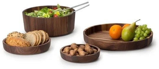 Continenta C4233 - Drevená miska 20x4,3 cm orech