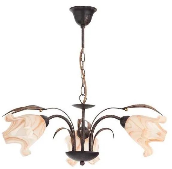 Alfa Luster na reťazi DUCATTI 3xE14/10W/230V bronzová ALF14433