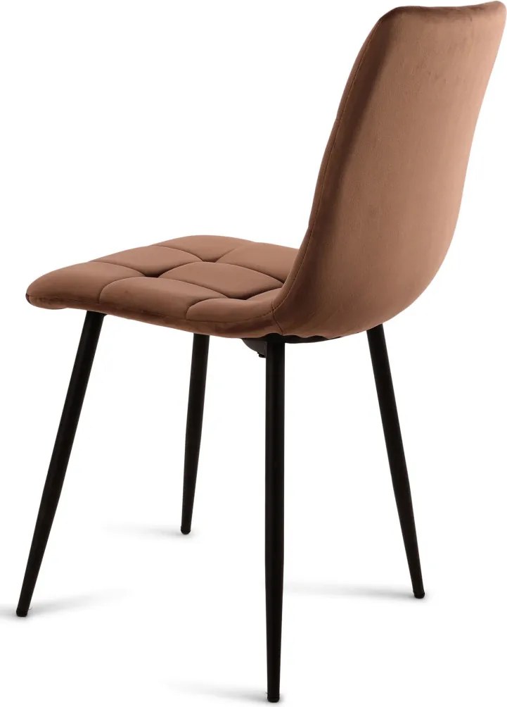 Jedálenská stolička Harry, hnedá látka