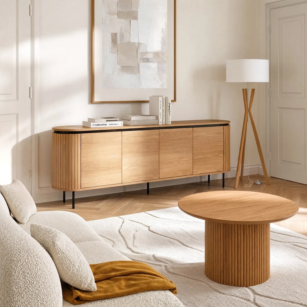 Vintino Komoda štvordverová ELISIE  200 cm dub