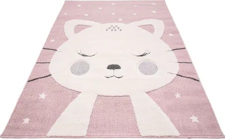 Koberec SKANDI KIDS A1096A ružový / krémový