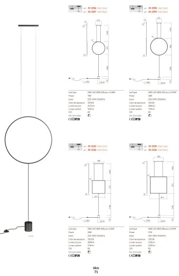 Redo 01-2197 - LED Stojacia lampa SLICK LED/19W/230V čierna