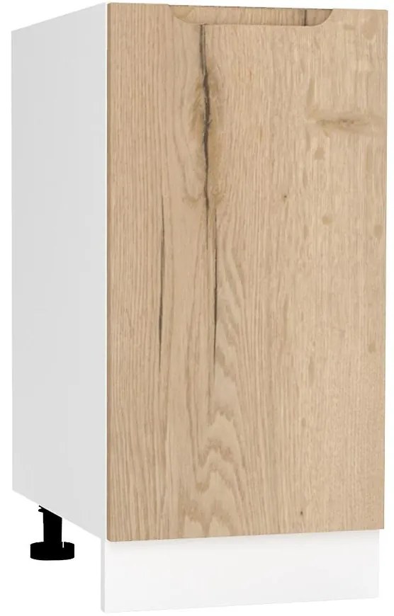 Kuchynská skrinka Zoya D40 Pl Dub Halifax/Biely