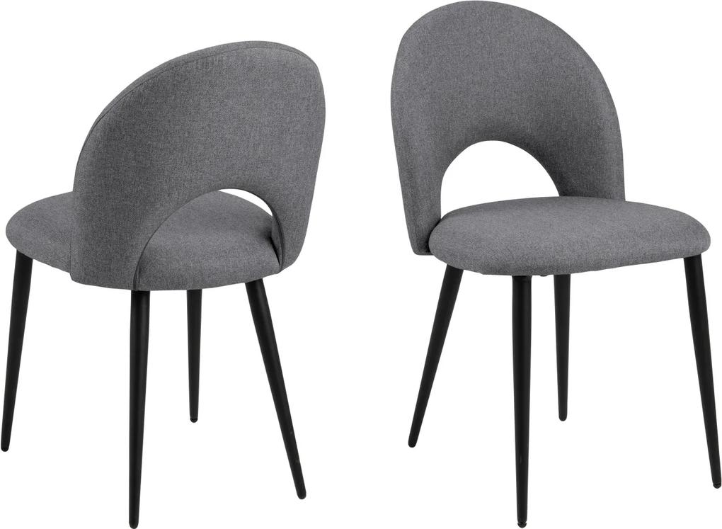 Dizajnová stolička Jaylene sivá