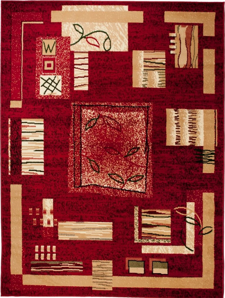 TA Koberec 5067D ČERVENÝ ATLAS PP Rozmer: 100x200 cm