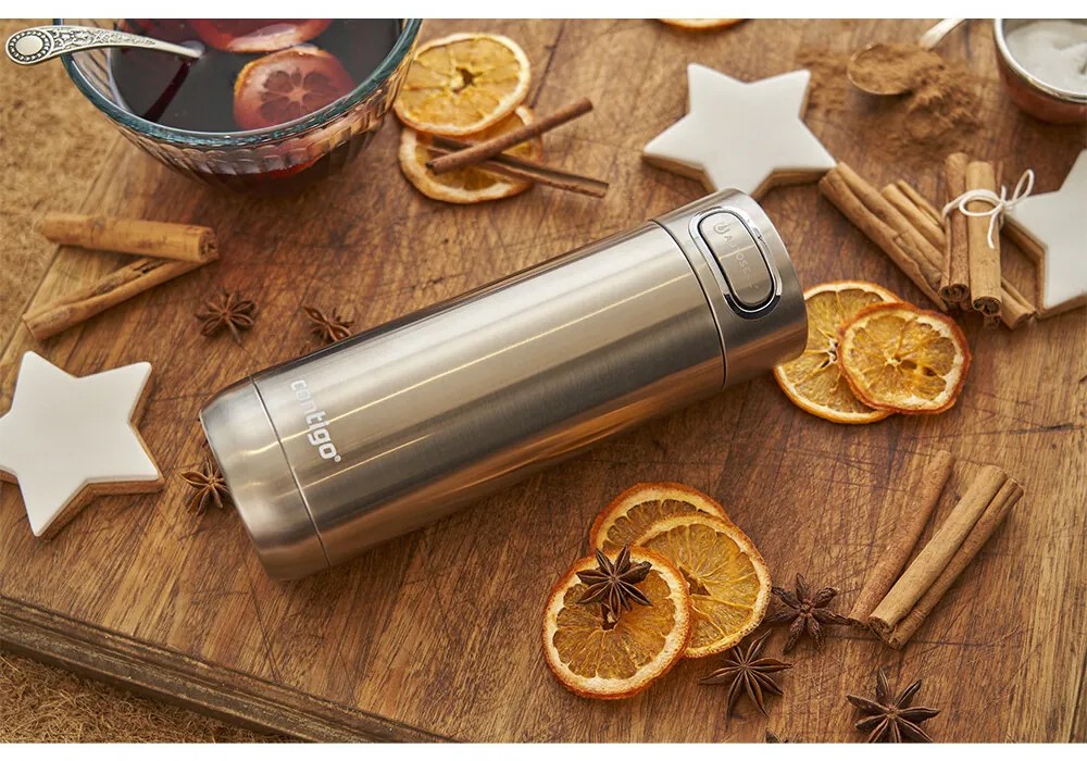 Contigo Termo fľaša Luxe 470 ml Stainless Steel, 470 ml