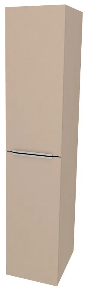 Mereo, Mereo Mailo, kúpeľňová skrinka vysoká 170 cm, chróm madlo, Multidecor, Šedý kameň, MER-CN594LPSEKA