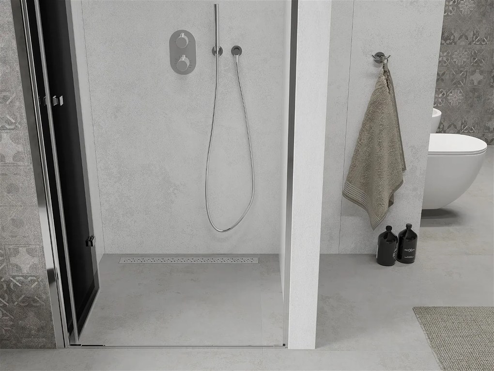 Mexen LIMA sprchové skladacie dvere ku sprchovému kútu 100 cm, šedá, 856-100-000-01-40