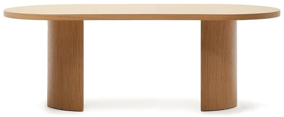Jedálenský stôl v dekore duba 100x200 cm Nealy – Kave Home