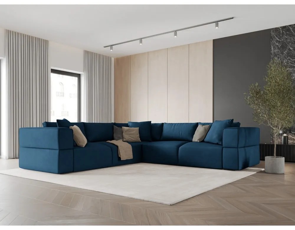 Modrá variabilná rohová pohovka Esther – Milo Casa