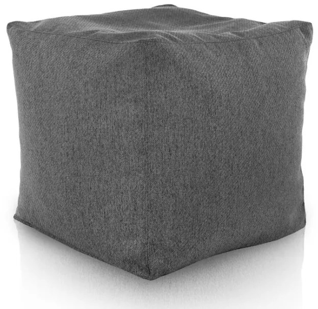 Taburetka melanž čierna kocka Eco