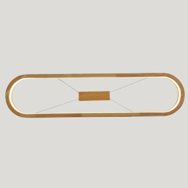 Brilagi - LED závesný luster na lankách UMEA WOOD LED/40W/230V 90x22 cm drevo