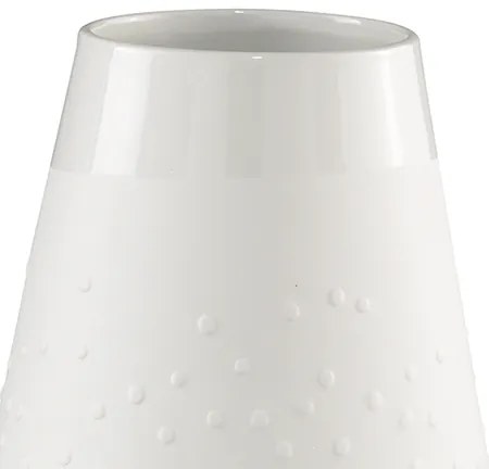 Biela porcelánová váza DOTS