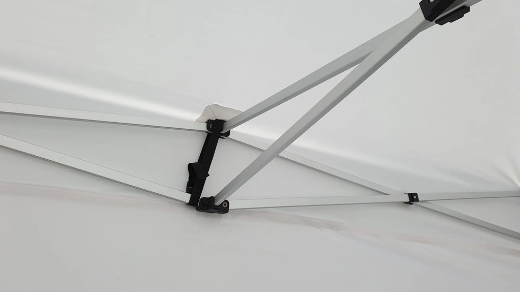 Nožnicový Party stan 2x2m ALU Standard 4ks plné bočnice Farba: Biela