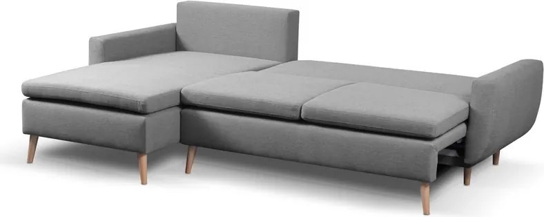 Rohová sedacia súprava Enjoy, sivá látka