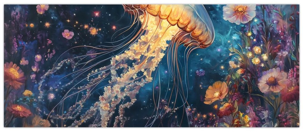 Obraz - Magická medúza (120x50 cm)