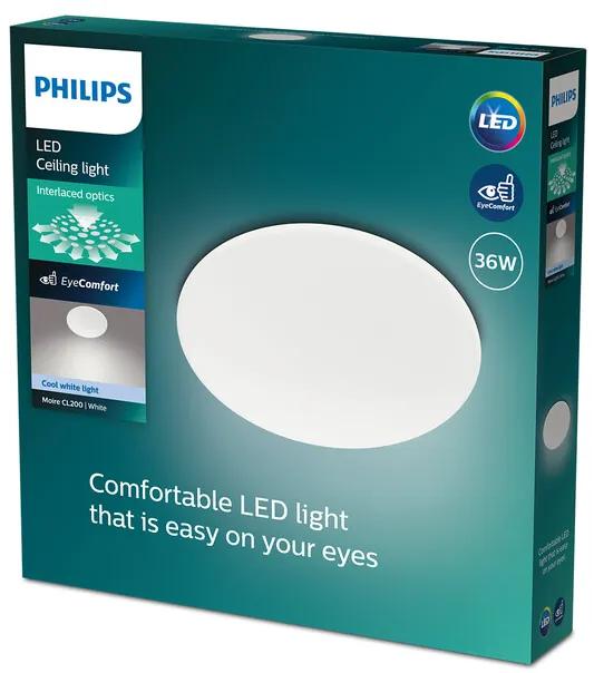 Philips 8719514431720 Stropné svietidlo Moire LED 36W, 4000K, 3800lm, IP20, biela